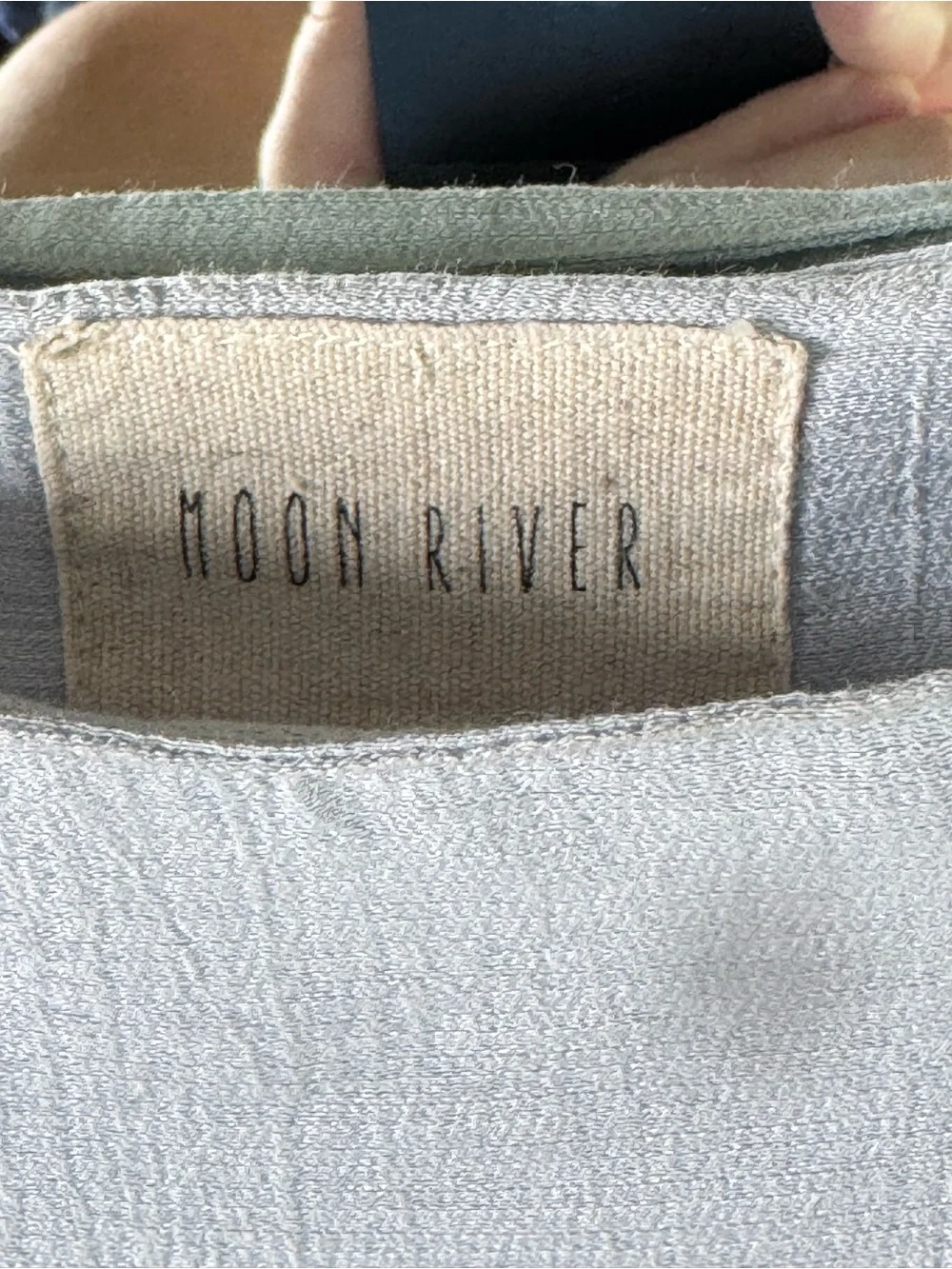 Anthropologie Moon River Boho Square Neckline Trendy Oversized Top